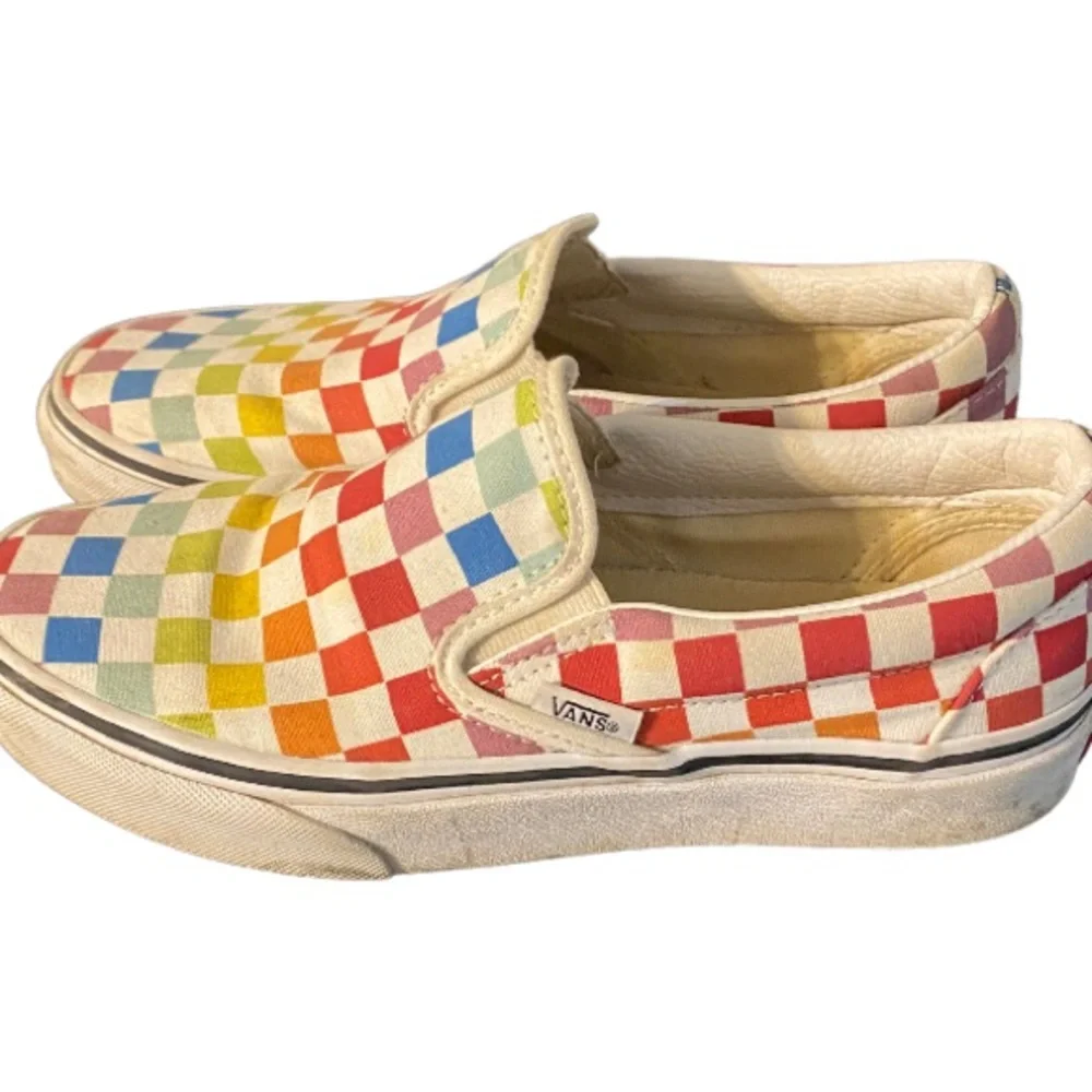 Vans Classic Rainbow Checkerboard Slip-on 507452 Unisex Sizes M 5/ W 6.5